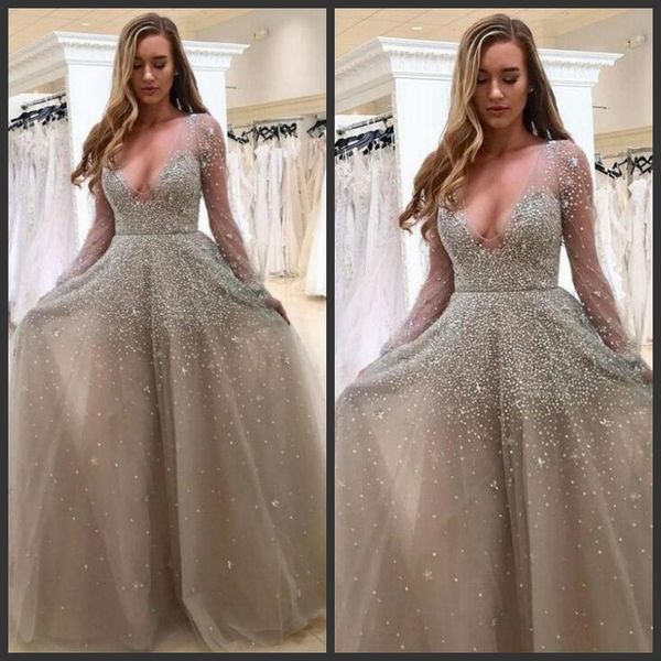 charming prom dresses illusion long sleeves beads 2019 luxury fashion evening dresses tulle floor length cocktail party gowns ing, Black
charming prom dresses illusion long sleeves beads 2019 luxury fashion evening dresses tulle floor length cocktail party gowns ing, Black