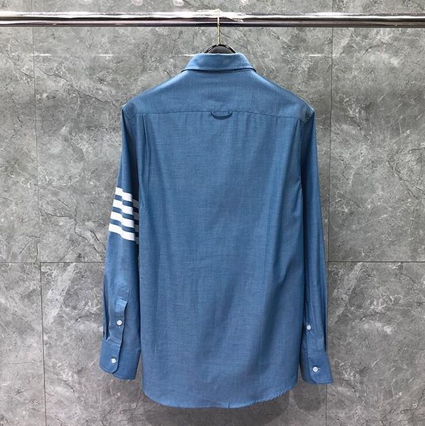 2020 fashion tb thom brand shirts men blue long sleeve casual shirt slim turn down collar oxford solid men's clothing, White;black
2020 fashion tb thom brand shirts men blue long sleeve casual shirt slim turn down collar oxford solid men's clothing, White;black