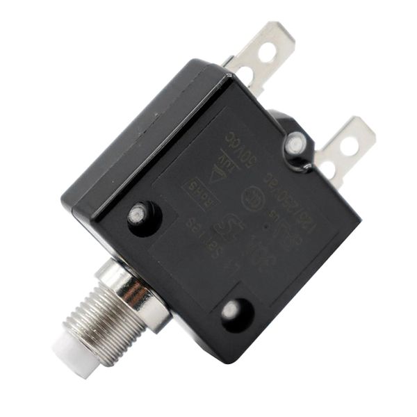 30 amp dc thermal circuit breaker with quick connect terminal & black waterproof button cover
30 amp dc thermal circuit breaker with quick connect terminal & black waterproof button cover