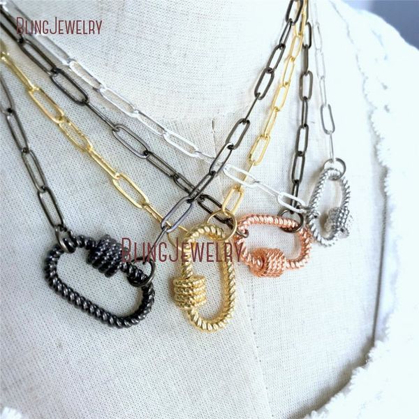 oval lock necklace rose gold silver gun black oval twisted carabiner lock necklace screw clasp nm29516
oval lock necklace rose gold silver gun black oval twisted carabiner lock necklace screw clasp nm29516