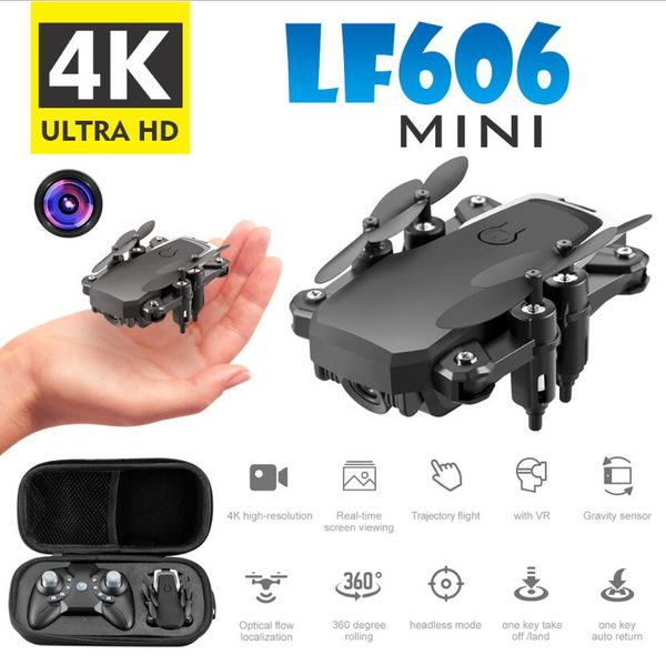 4k drones quadcopter pgraphy uav lf606 wifi fpv rc drone quadcopter with 5.0mp/4k camera 3 colors 360° 3d flips 50-80m control distance
4k drones quadcopter pgraphy uav lf606 wifi fpv rc drone quadcopter with 5.0mp/4k camera 3 colors 360° 3d flips 50-80m control distance