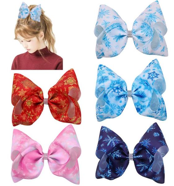 5pcs 8inch snowflake boutique hair bow with alligator clip jojo big large girl hair accessories winter acc, Slivery;white
5pcs 8inch snowflake boutique hair bow with alligator clip jojo big large girl hair accessories winter acc, Slivery;white