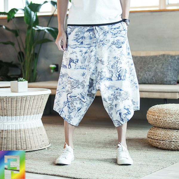 2020 summer new linen cropped pants men's casual hip-hop harem pants loose large size printed casual jogging men, Black
2020 summer new linen cropped pants men's casual hip-hop harem pants loose large size printed casual jogging men, Black
