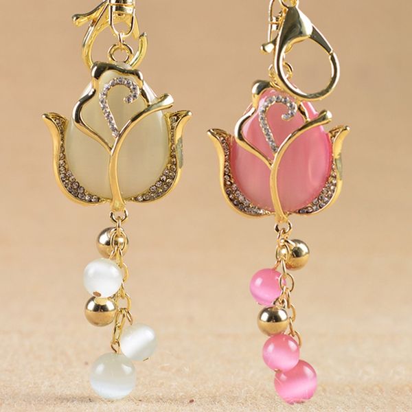 2019 new rose flowers keychain crystal key chain bow chain tassel key ring women bag car pendant jewelry gifts trinket, Silver
2019 new rose flowers keychain crystal key chain bow chain tassel key ring women bag car pendant jewelry gifts trinket, Silver
