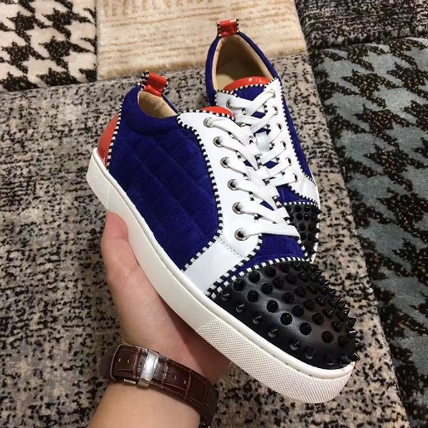 low trainers flats junior spikes sneakers shoes designer red bottom shoes for lover designer party dress casual walking flats size 35-47, Black
low trainers flats junior spikes sneakers shoes designer red bottom shoes for lover designer party dress casual walking flats size 35-47, Black