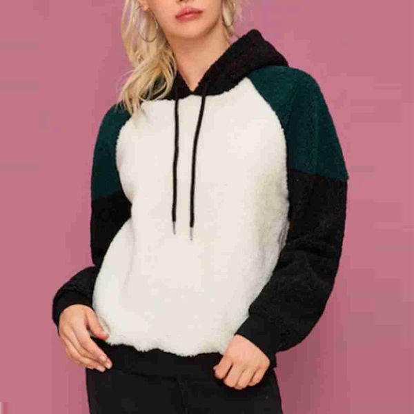 women's winter down jacket fashion casual loose plush long sleeve warm comfortable splice strappy sweatshirt hooded warm, Black
women's winter down jacket fashion casual loose plush long sleeve warm comfortable splice strappy sweatshirt hooded warm, Black