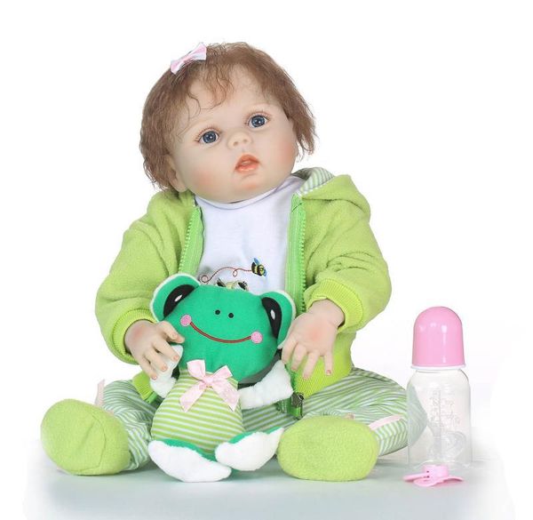 lifelike reborn baby doll with soft body realistic vinyl 22 inch toy doll with travel frog gift set
lifelike reborn baby doll with soft body realistic vinyl 22 inch toy doll with travel frog gift set