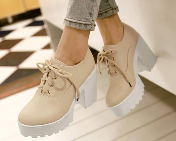 2019 women's shoes in spring and autumn with new style high heel coarse heel round head waterproof table @70, Black
2019 women's shoes in spring and autumn with new style high heel coarse heel round head waterproof table @70, Black