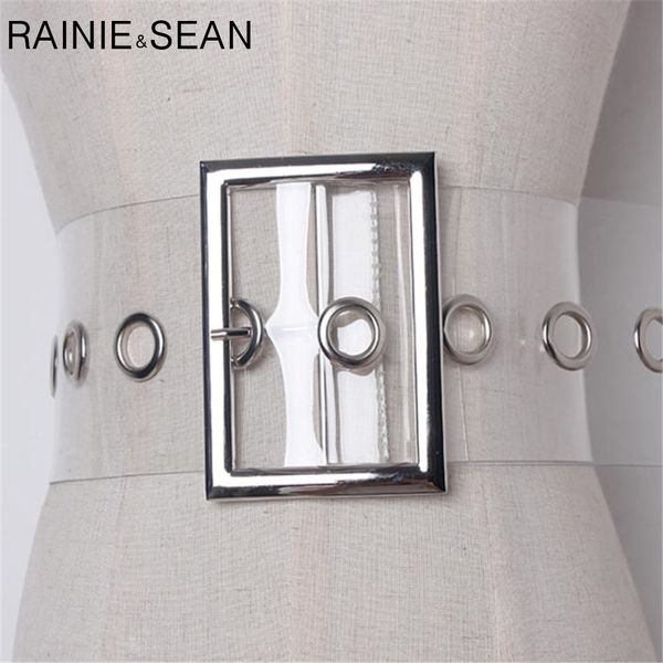 rainie sean wide ladies pin buckle for women cummerbund pvc transparent female 2020 fashion brand new belt y200501, Black;brown
rainie sean wide ladies pin buckle for women cummerbund pvc transparent female 2020 fashion brand new belt y200501, Black;brown