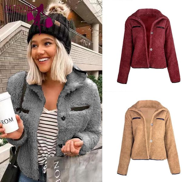 women fashion winter turn down collar causal wine red, gray, khaki long sleeve patchwork button coat, Black
women fashion winter turn down collar causal wine red, gray, khaki long sleeve patchwork button coat, Black