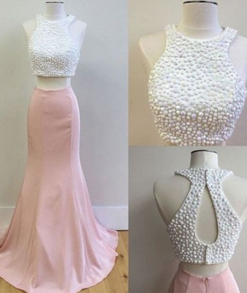 modern white pink mermaid prom party dresses beaded satin keyhole back two pieces long celebrity evening formal dress long cheap, Black
modern white pink mermaid prom party dresses beaded satin keyhole back two pieces long celebrity evening formal dress long cheap, Black