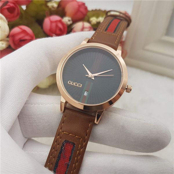 wholesale new fashion luxury men's / women's watches casual business dress watch leather nylon strap quartz clock, Slivery;brown
wholesale new fashion luxury men's / women's watches casual business dress watch leather nylon strap quartz clock, Slivery;brown