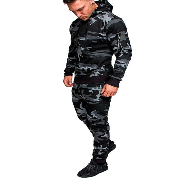 men designer slim tracksuit fashion men casual 2pcs suit casual homme sports clothing, Gray
men designer slim tracksuit fashion men casual 2pcs suit casual homme sports clothing, Gray