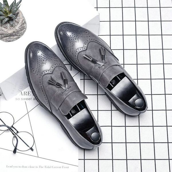 new leather formal fashion men slip on pointed toe comfortable office dress driving loafers shoes a51-26, Black
new leather formal fashion men slip on pointed toe comfortable office dress driving loafers shoes a51-26, Black