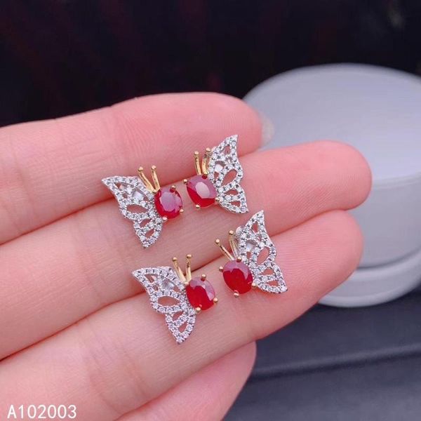kjjeaxcmy fine jewelry 925 sterling silver inlaid natural ruby female earrings ear studs classic support detection, Golden;silver
kjjeaxcmy fine jewelry 925 sterling silver inlaid natural ruby female earrings ear studs classic support detection, Golden;silver