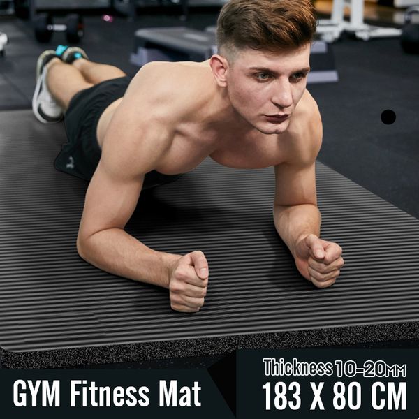 men gym mats large size nbr non-slip yoga mats for fitness mat 20mm fitness sport pad with bandages big size tapete 183*80 cm
men gym mats large size nbr non-slip yoga mats for fitness mat 20mm fitness sport pad with bandages big size tapete 183*80 cm