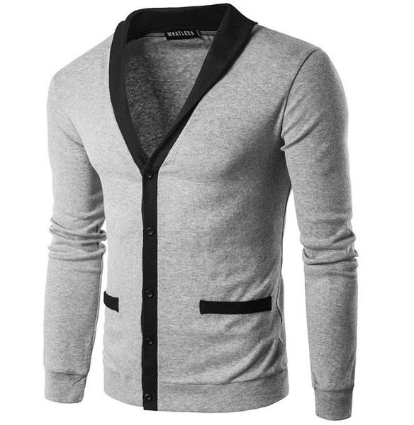 luxury v neck cardigan coat designer mens sweaters long sleeve color matching mens sweaters with button spring male clothing, White;black
luxury v neck cardigan coat designer mens sweaters long sleeve color matching mens sweaters with button spring male clothing, White;black
