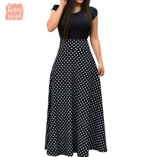 print new party dress women fashion black casual short sleeve polka dots arrival short sleeve patchwork maxi dress designer clothes, Black;gray
print new party dress women fashion black casual short sleeve polka dots arrival short sleeve patchwork maxi dress designer clothes, Black;gray