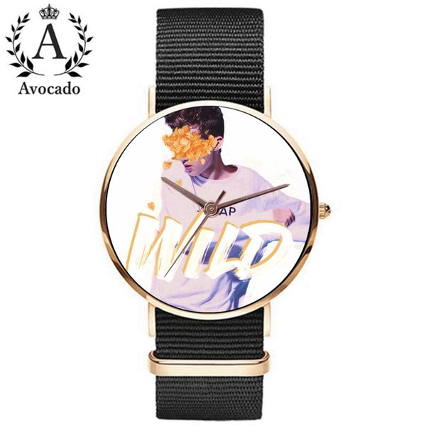 avocado canvas simple troye sivan wild watch casual fashion quartz wristwatch design clock kids gift, Slivery;brown
avocado canvas simple troye sivan wild watch casual fashion quartz wristwatch design clock kids gift, Slivery;brown