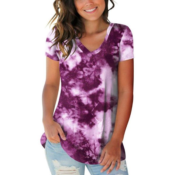 womens tie-dye printing gradient color t-shirt woman clothing plus size v-neck short sleeve streetwear tees camisetas mujer, White
womens tie-dye printing gradient color t-shirt woman clothing plus size v-neck short sleeve streetwear tees camisetas mujer, White