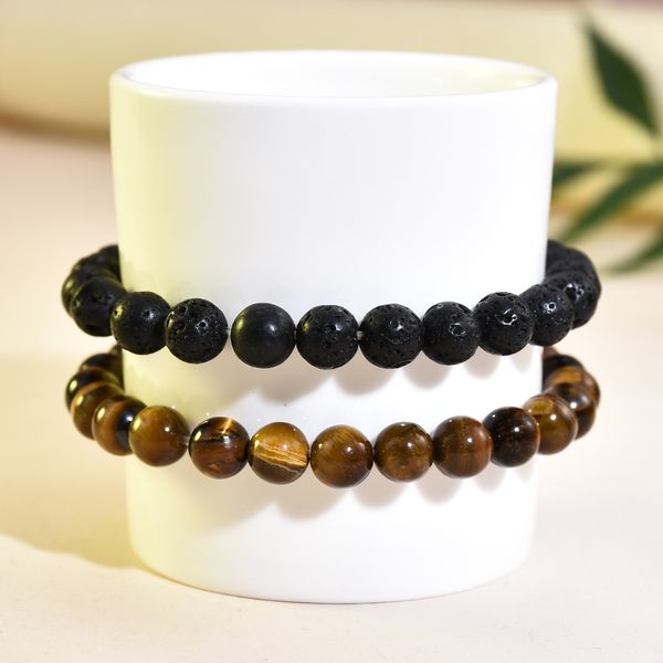 2pcs мужчины классический lava rock tiger eye драгоценного камня бисера healing браслет boyfriend чакра ювелирные изделия браслета, Black
2pcs мужчины классический lava rock tiger eye драгоценного камня бисера healing браслет boyfriend чакра ювелирные изделия браслета, Black