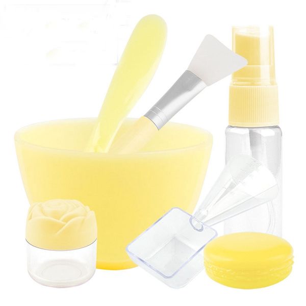 yellow 7pc/set diy face mask tools makeup beauty brush spoon stick bowl spray professional makeup brush cosmetics silicone bowl
yellow 7pc/set diy face mask tools makeup beauty brush spoon stick bowl spray professional makeup brush cosmetics silicone bowl