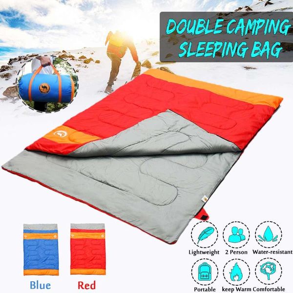 2 person пары наружная спальные мешки 185x150cm дважды кемпинга походные спальные мешки портативный водонепроницаемый для путешествий туризм
2 person пары наружная спальные мешки 185x150cm дважды кемпинга походные спальные мешки портативный водонепроницаемый для путешествий туризм