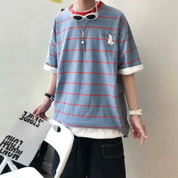 striped t shirt men's fashion contrast color casual cotton t-shirt men streetwear hip-hop loose short-sleeved tshirt summer, White;black
striped t shirt men's fashion contrast color casual cotton t-shirt men streetwear hip-hop loose short-sleeved tshirt summer, White;black