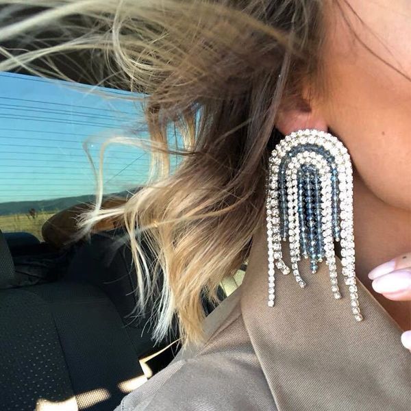 rongho brand crystal statement earrings for women handmade glass beads tassel earring pendant party femme brincos 2019 t190626, Golden;silver
rongho brand crystal statement earrings for women handmade glass beads tassel earring pendant party femme brincos 2019 t190626, Golden;silver