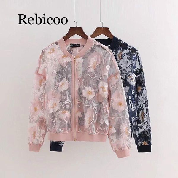 new womens summer floral embroidery lightweight bomber jacket coat wholesale, Black;brown
new womens summer floral embroidery lightweight bomber jacket coat wholesale, Black;brown