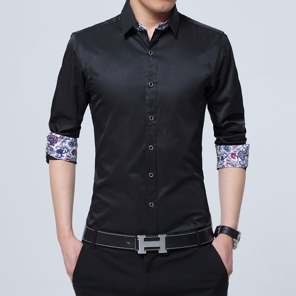 men's dress shirts men casual long sleeve business male pure color solid boutique wholesale, White;black
men's dress shirts men casual long sleeve business male pure color solid boutique wholesale, White;black
