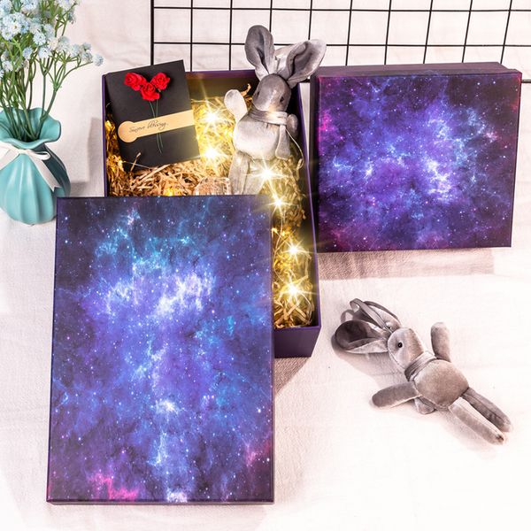 new spot starry sky cover gift box christmas valentine's day cosmetic box color printing box factory direct sale
new spot starry sky cover gift box christmas valentine's day cosmetic box color printing box factory direct sale