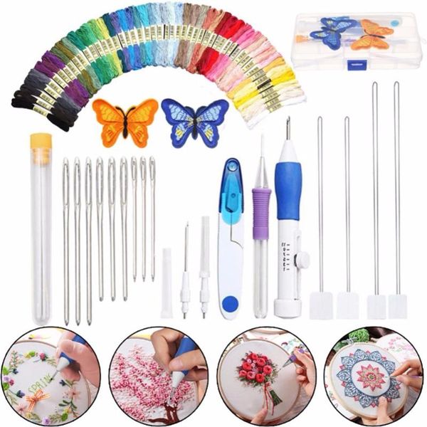 magic embroidery pen embroidery needle weaving tool patterns punch needle kit craft tool threads for diy sewing tools, Black
magic embroidery pen embroidery needle weaving tool patterns punch needle kit craft tool threads for diy sewing tools, Black