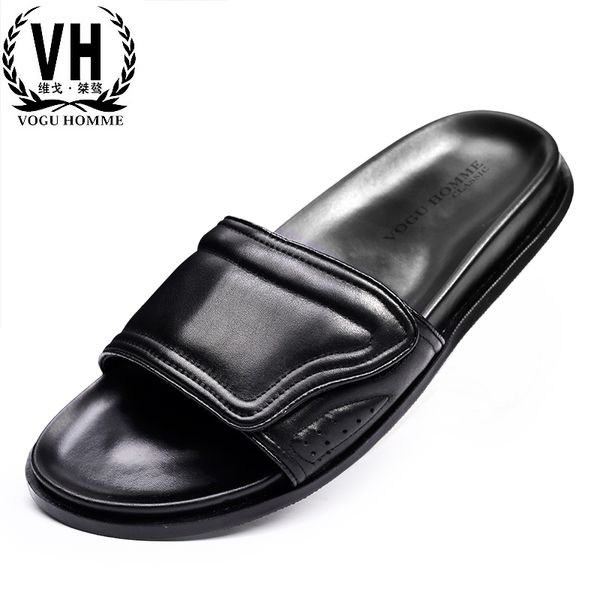 summer genuine leather sandals male casual beach shoes men fender summer mens slippers cowhide flip flops outdoor anti-skid, Black
summer genuine leather sandals male casual beach shoes men fender summer mens slippers cowhide flip flops outdoor anti-skid, Black