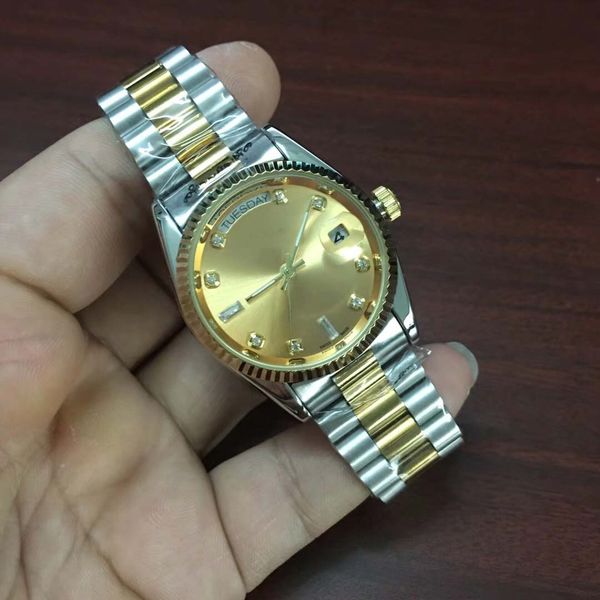 Luxury watch for men automatic watch diamond high quality 38MM daydate famous mechanical designer gold Women watches master montre watches
Luxury watch for men automatic watch diamond high quality 38MM daydate famous mechanical designer gold Women watches master montre watches
