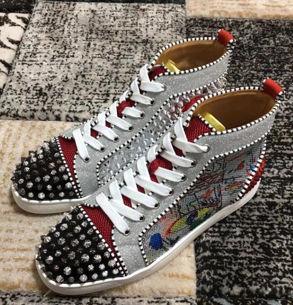 men sneakers for red bottom shoes louisfalt men flat rhinestones men's flats graffiti print walking trainers wedding party dres, Black
men sneakers for red bottom shoes louisfalt men flat rhinestones men's flats graffiti print walking trainers wedding party dres, Black