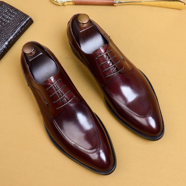 new high-grade authentic shoes british men's leather shoes business dress trendy leather male wedding foreign trade, Black
new high-grade authentic shoes british men's leather shoes business dress trendy leather male wedding foreign trade, Black