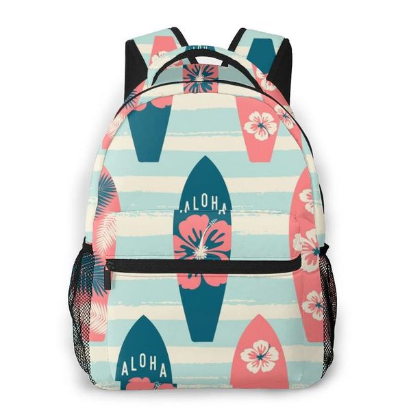 hawaii surfboards blue white stripes backpack school bags casual for teenager girls shoulder bag travel bags
hawaii surfboards blue white stripes backpack school bags casual for teenager girls shoulder bag travel bags