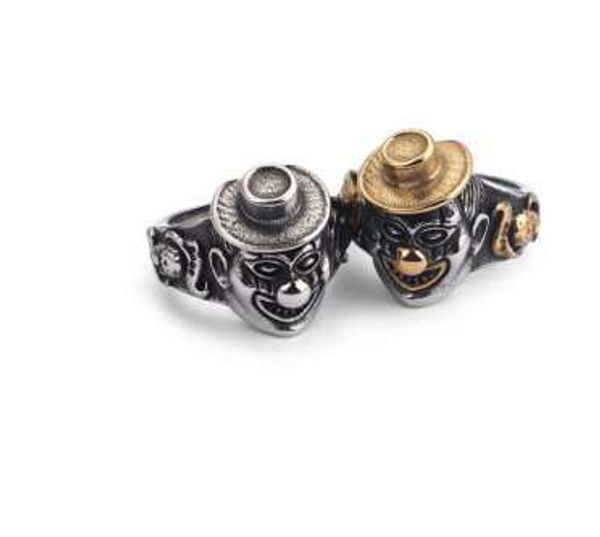 clowns man mens rock rings iced zircon designer jewelry handmade design finger rings for male sale, Silver
clowns man mens rock rings iced zircon designer jewelry handmade design finger rings for male sale, Silver