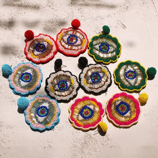 2e6033 mei di europe and america accessories new style demon eye of the ear stud creative handmade bead earrings, Silver
2e6033 mei di europe and america accessories new style demon eye of the ear stud creative handmade bead earrings, Silver
