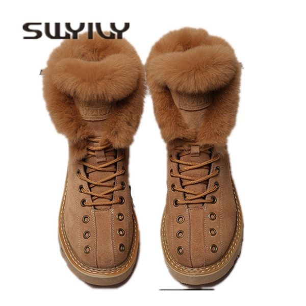 swyivy martin boots shoes woman rabbit fur warm plush 2019 winter new female shoes casual genuine leather snow boots high mx200324, Black
swyivy martin boots shoes woman rabbit fur warm plush 2019 winter new female shoes casual genuine leather snow boots high mx200324, Black