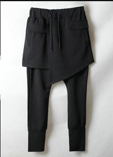 27-44 2019 men clothing hair stylist fashion singer hip hop dance fake two pieces casual pants culotte plus size costumes, Black
27-44 2019 men clothing hair stylist fashion singer hip hop dance fake two pieces casual pants culotte plus size costumes, Black