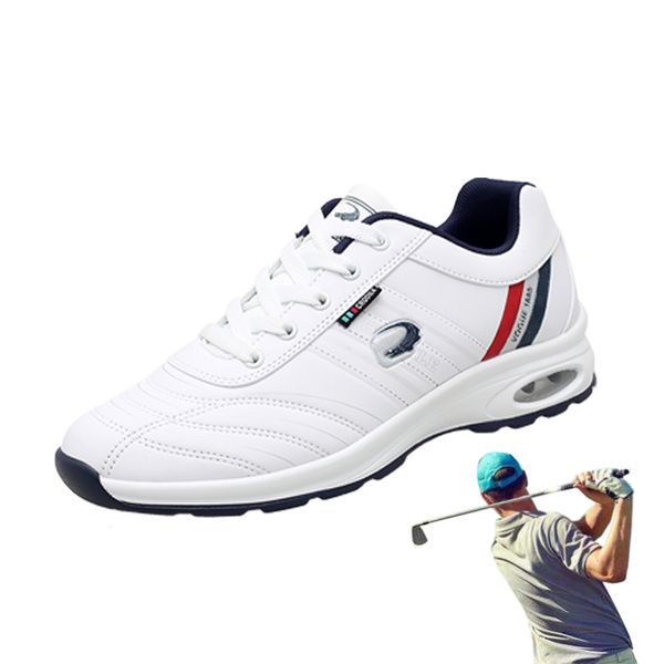men's golf shoes nailless golf shoes tendon bottom lightweight wear-resistant breathable outdoor sports shoe large pu leather 46
men's golf shoes nailless golf shoes tendon bottom lightweight wear-resistant breathable outdoor sports shoe large pu leather 46