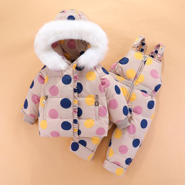 2019 дети зимних костюмы малыша девушка утка вниз куртка + bib кальсоны 2pcs зимнего комбинезон для девочек теплого parka для плотного, White
2019 дети зимних костюмы малыша девушка утка вниз куртка + bib кальсоны 2pcs зимнего комбинезон для девочек теплого parka для плотного, White