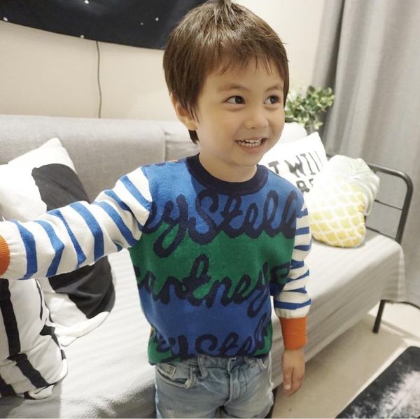 kids boys sweater fall spring winter contrast color fashion sweater cotton boys english knitted sweaters clothes, Blue
kids boys sweater fall spring winter contrast color fashion sweater cotton boys english knitted sweaters clothes, Blue