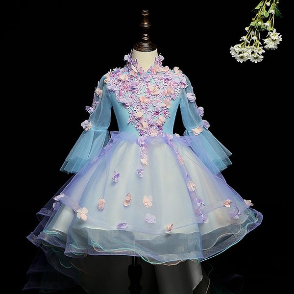 children's dress flower fairy princess skirt model catwalk evening dresses tail piano performance dress flower girl dresses, Red;yellow
children's dress flower fairy princess skirt model catwalk evening dresses tail piano performance dress flower girl dresses, Red;yellow