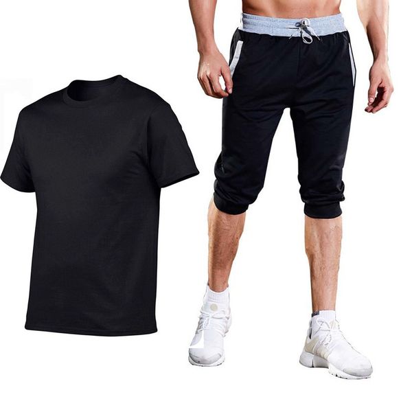 t-shirt 2020 casual european code personalized printing cotton short-sleeved shorts set men's, Gray
t-shirt 2020 casual european code personalized printing cotton short-sleeved shorts set men's, Gray