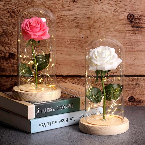 6 colour red rose in a glass dome on a wooden base for valentine's gifts led rose lamps christmas
6 colour red rose in a glass dome on a wooden base for valentine's gifts led rose lamps christmas