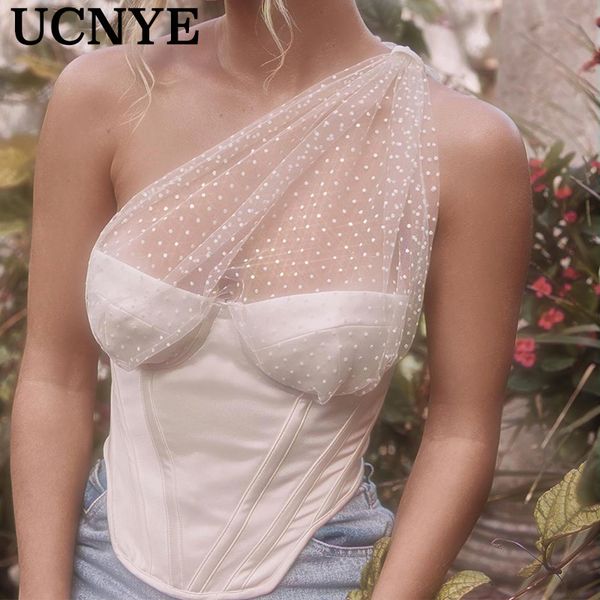 ucnye summer 2020 woman tank cropped patchwork mesh v-neck collar tshirt women streetwear sleeveless tee shirt femme, White
ucnye summer 2020 woman tank cropped patchwork mesh v-neck collar tshirt women streetwear sleeveless tee shirt femme, White