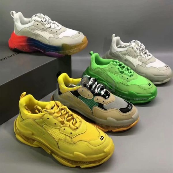 triple s 17fw crystal bottom paris luxury dad shoes platform triple-s sneakers for mens women vintage grandpa trainer, White;red
triple s 17fw crystal bottom paris luxury dad shoes platform triple-s sneakers for mens women vintage grandpa trainer, White;red